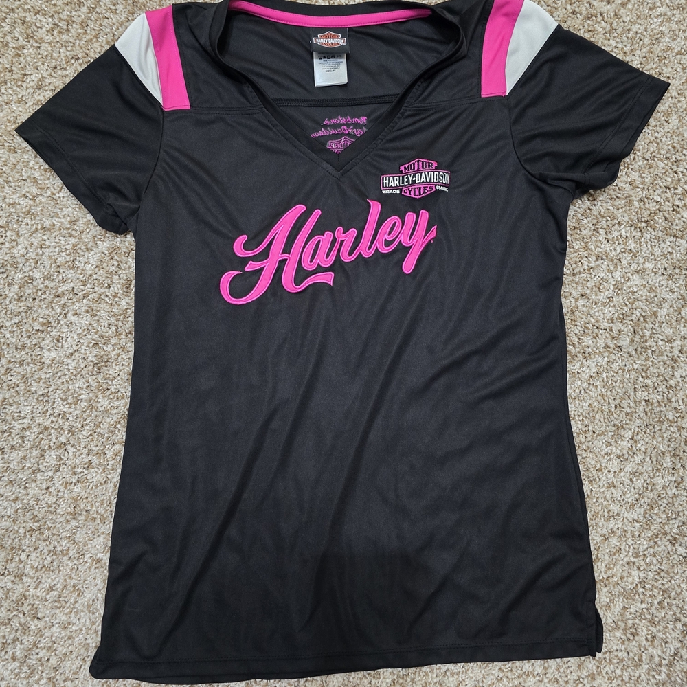 Harley-Davidson Black Jacket with Pink Details